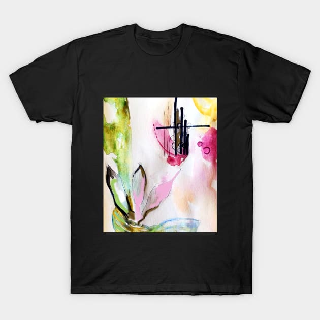 Abstract mixed media art design T-Shirt by Digital Mag Store